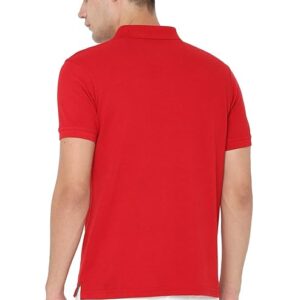 Allen Solly Men’s Jacquard Polo T‑Shirt