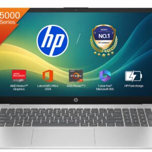 HP 15 Laptop, AMD Ryzen 5 7520U (16GB DDR4, 512GB SSD) FHD